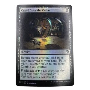 Wizards of the Coast Sorcery Card - Black and Gray